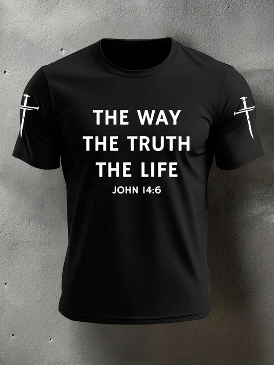 Men's Jesus The Way the Truth the Life Casual Tee