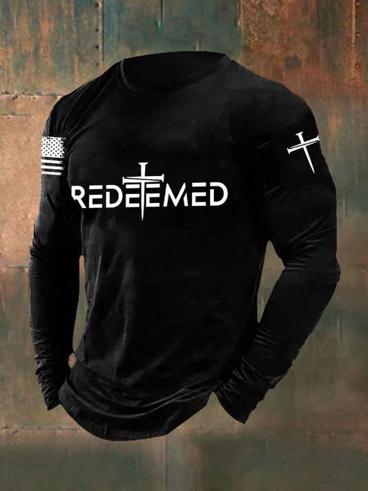 Men's Redeemed Cross Long Sleeve T-shirt
