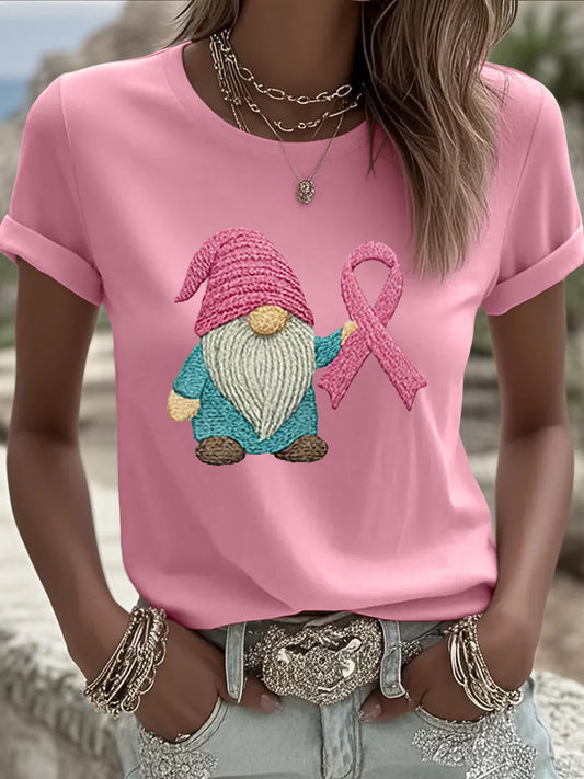 Women's Pink Ribbon Breast Cancer Awareness Tee