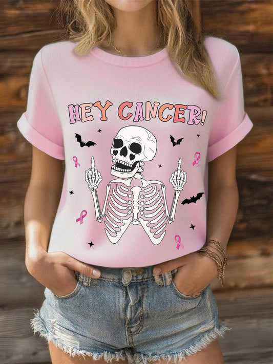 Women's Hey Cancer Breast Cancer Pink Ribbon Tops