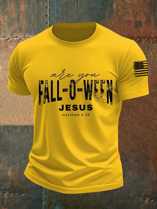 Men's Are You Fall-o-ween Jesus Short-sleeved T-shirt