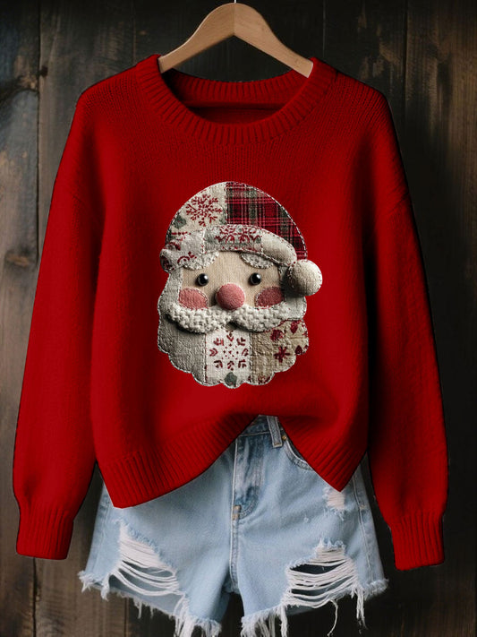 Women's Santa Claus Print Casual Top