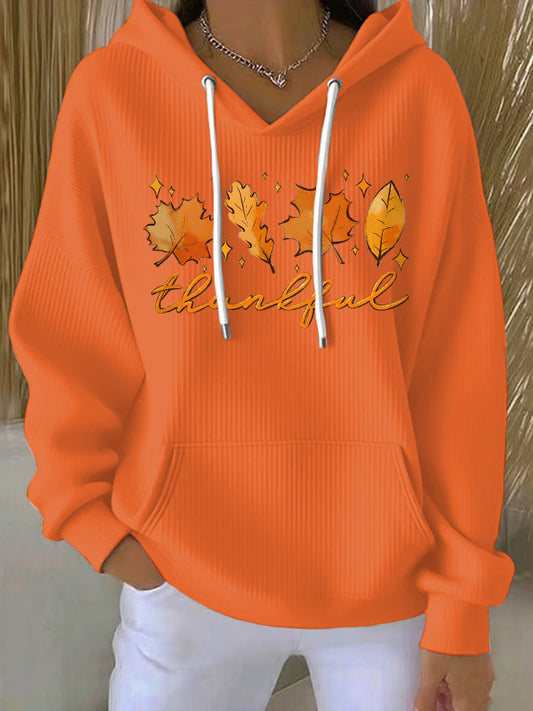 Women's Thanksgiving Print Hoodie