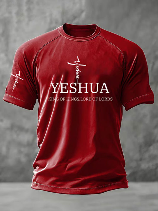 Men's Yeshua Printed Casual T-shirt
