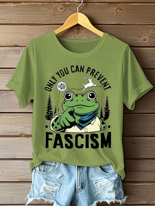 Women's FDT Frog Against The Machine Printed T-Shirt
