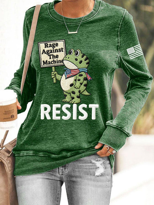 Women's Resist Frog Long Sleeve Sweatshirt