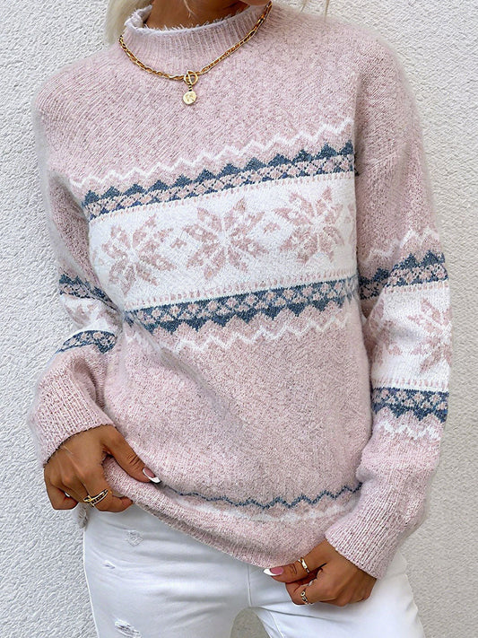 Women's Snowflake Geometric Sweaters