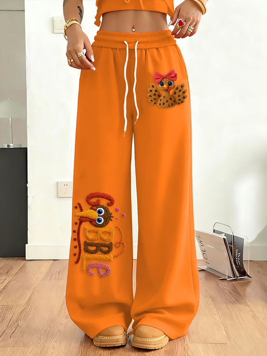 Women's Thanksgiving Printed Pants