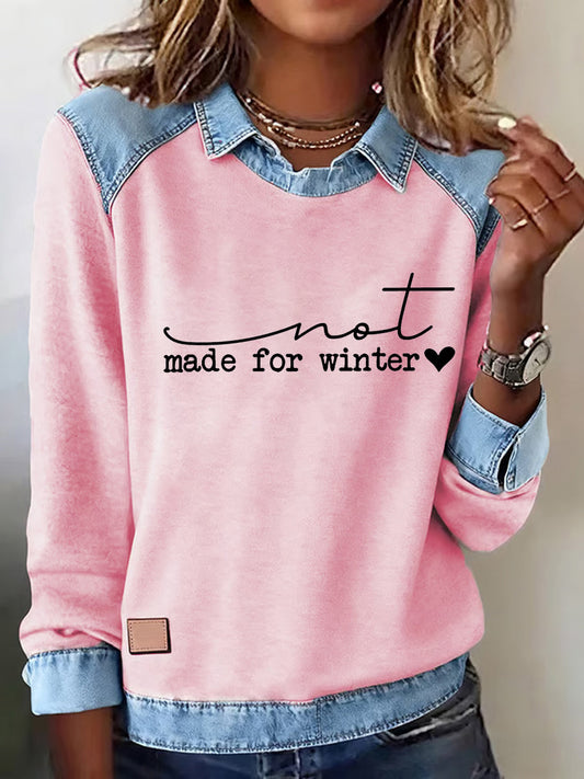 Women's Funny Christmas Not Made for Winter Sweatshirt