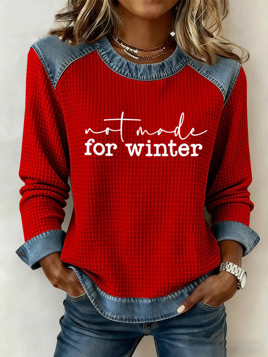 Women's Funny Christmas Not Made for Winter Hoodie