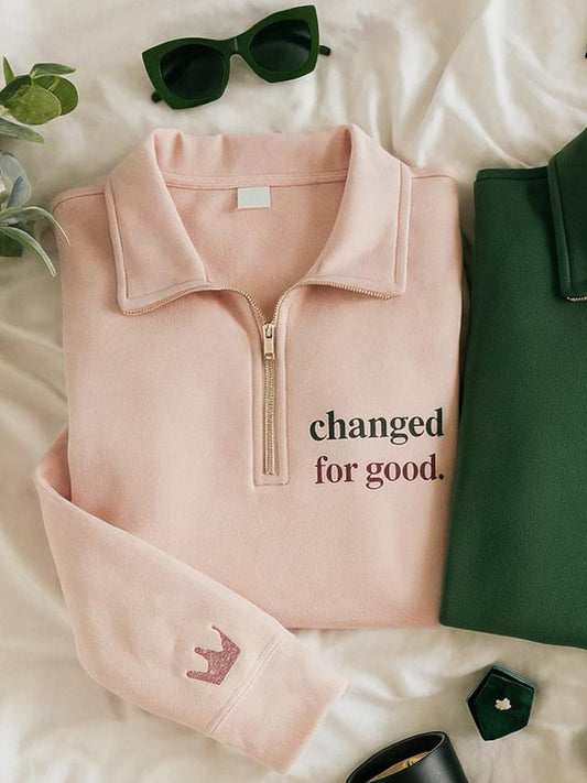 Women's Changed For Good Print Zip-Up Sweatshirt