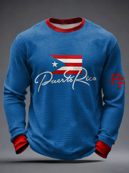 Men's Puerto Rico Printed Waffle Tops