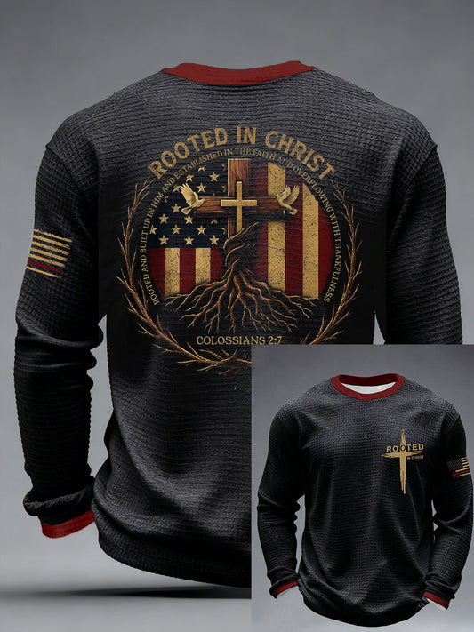 Men's Rooted in Christ Waffle T-Shirts