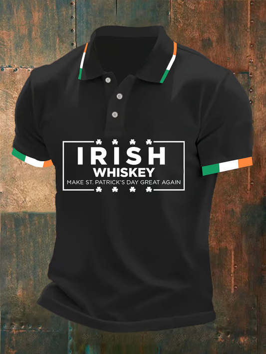 Men's Irish Whiskey Make St. Patrick's Day Great Again Shirt