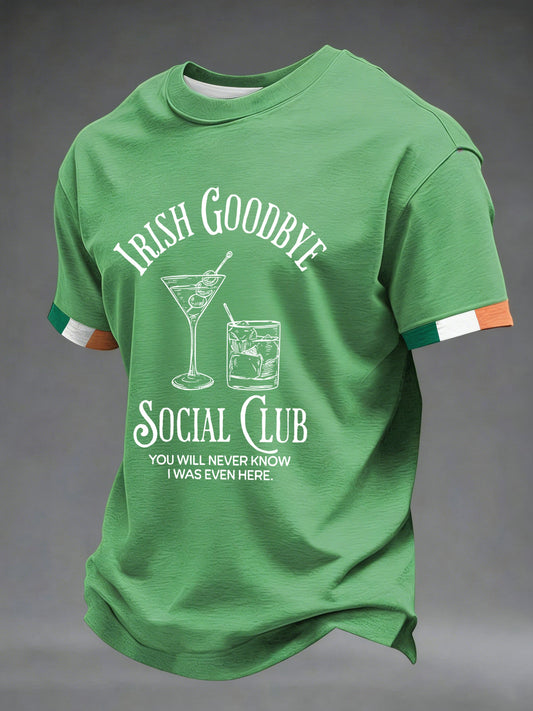 Men's Irish Goodbye Social Club Printed T-shirt