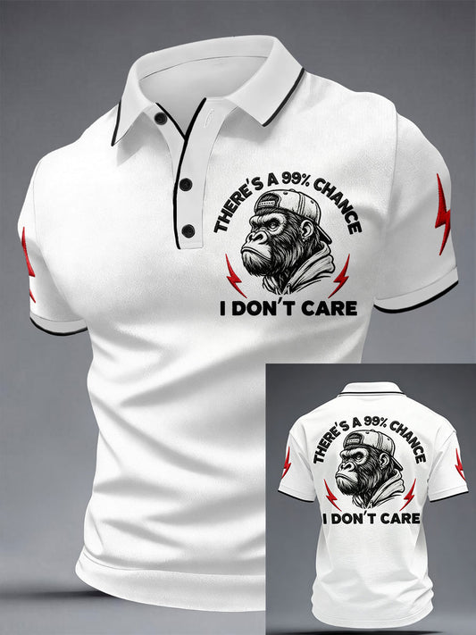 Men's 'There's A 99% Chance I Don't Care' Monkey Tops