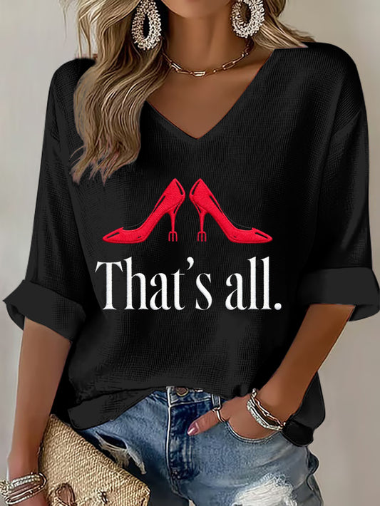 Women's Fashion Movie Inspired Waffle T-shirt