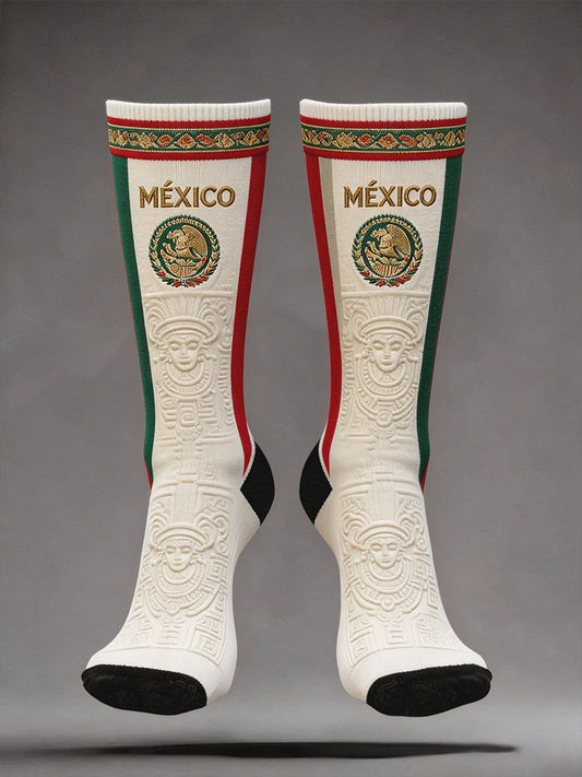 Unisex Mexico Football Lover Art Printed Socks