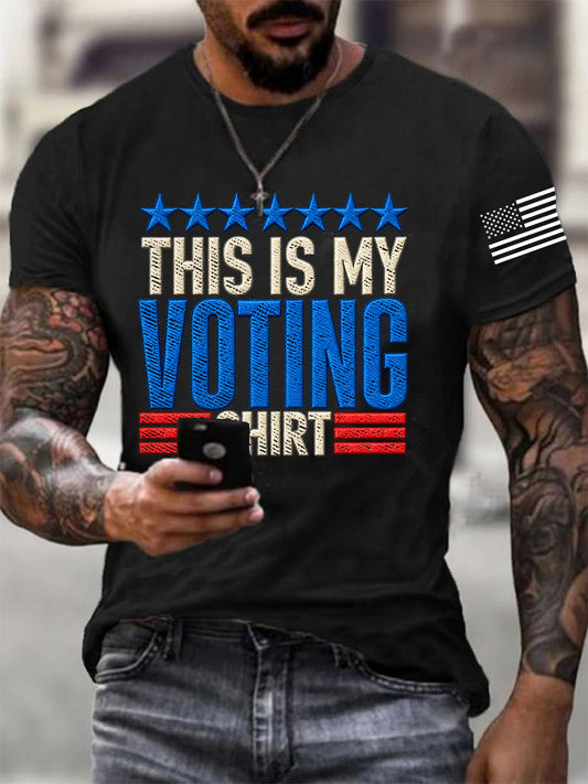 Men's This Is My Voting Shirt Casual Tee