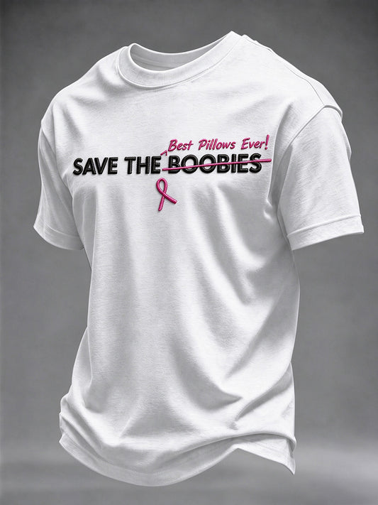 Men's Breast Cancer Awareness Real Men Wear Pink T-shirt