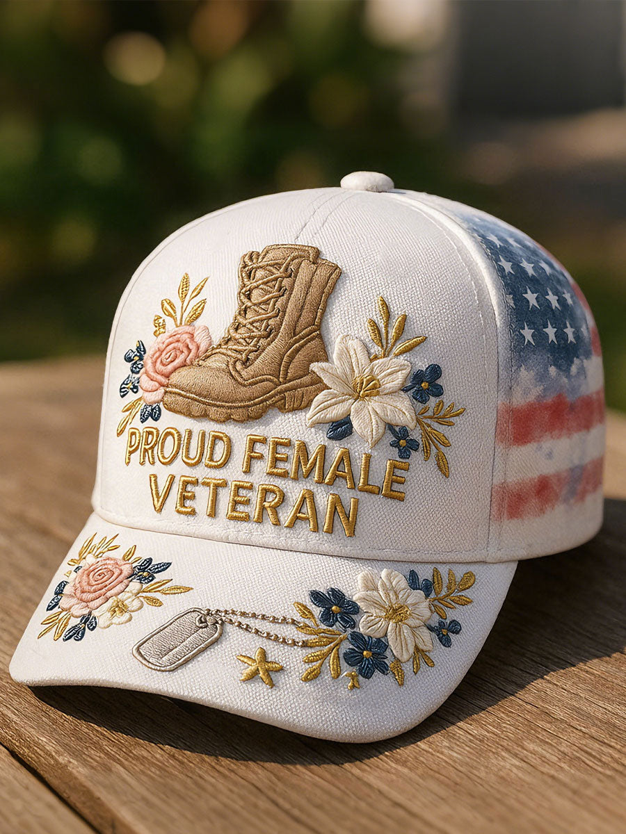 Women's proud female veteran hats