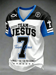 Men's Team Jesus V-neck T-shirt