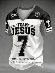 Men's Team Jesus V-neck T-shirt
