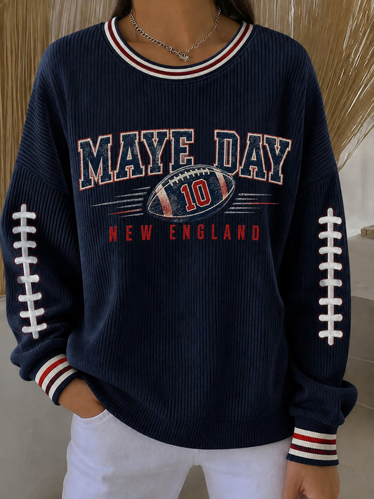 Women's Football Printed Sweatshirt