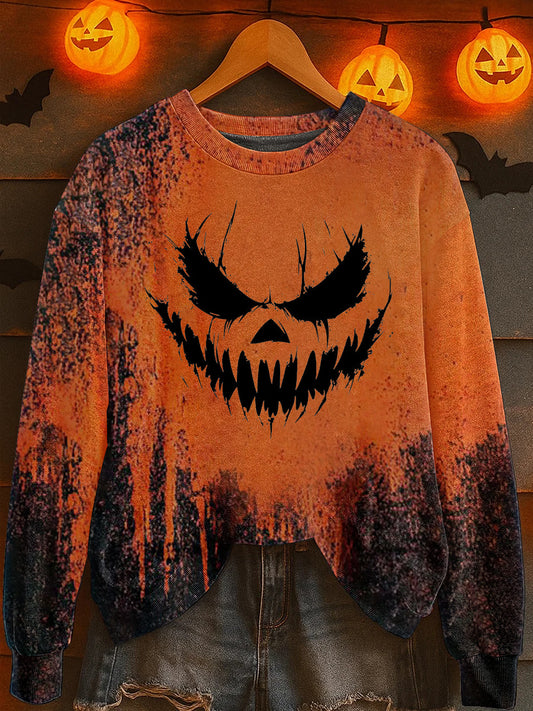 Women's Halloween Print Sweatshirt