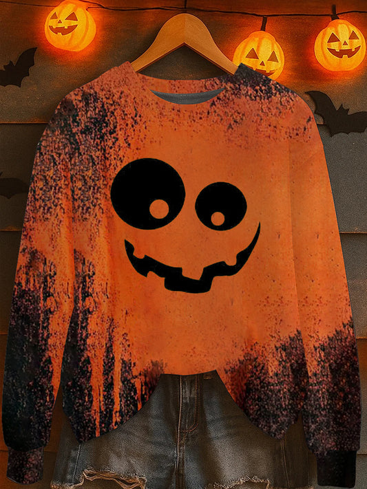 Women's Halloween Print Sweatshirt