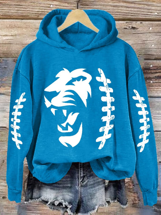 Women's Football Fans Lovers Gameday Casual  Regular Sweatshirt