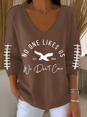 Women's  Football Fans Lovers Gameday Casual Long-Sleeve Top