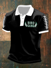 Men's Football Fans Lovers Gameday Casual  short sleeve shirt