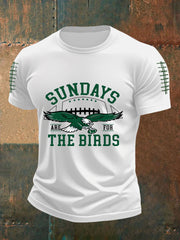 Men's Sundays Are For The Birds Football Fans Lovers Gameday Casual Tee
