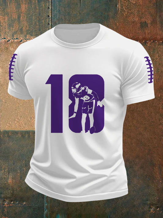 Men's Football Fans Lovers Gameday Casual Tee