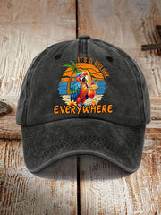 Unisex  It‘s 5 O'clock Everywhere Print Casual Print Hat