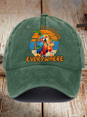 Unisex  It‘s 5 O'clock Everywhere Print Casual Print Hat
