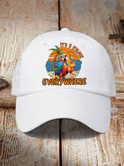 Unisex  It‘s 5 O'clock Everywhere Print Casual Print Hat