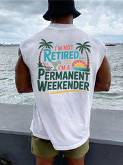 Men's I'm Not Retired I'm A Permanent Weekender It's 5 O'clock Everywhere Parrot Casual Tank Top