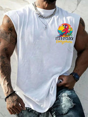 Men's I'm Not Retired I'm A Permanent Weekender It's 5 O'clock Everywhere Parrot Casual Tank Top