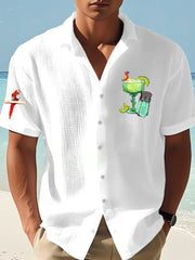 Men's It's 5:00 Somewhere Parrot Printed Short Sleeve T-Shirt