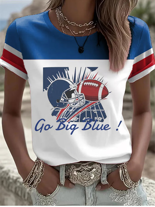 Women's New York Football Print T-shirt