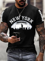 Men's New York Football Short Sleeves T-shirt