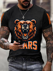 Men's Football Fans Lovers Gameday Casual Short Sleeve Tee