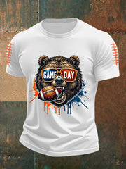 Men's Football Fans Lovers Gameday Casual Short Sleeve Tee