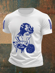 Men's Football Fans Lovers Gameday Casual Short Sleeve Tee