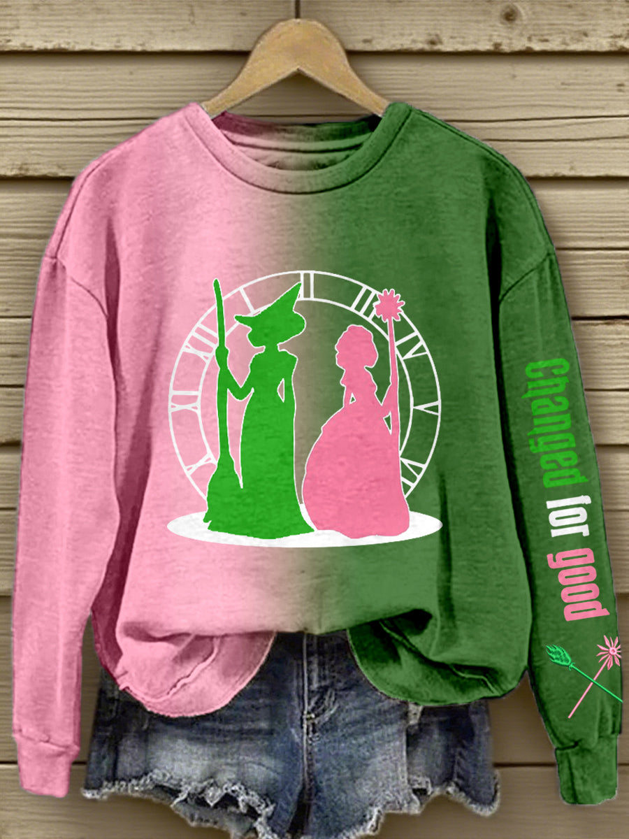 Women's Movie Inspired Art Print Vintage Sweatshirt