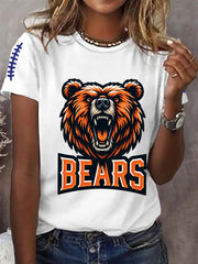 Women's Football Fans Lovers Gameday Casual  Short Sleeve T-shirt