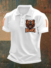 Men's Football Fans Lovers Gameday Casual Short Sleeve Top