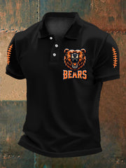 Men's Football Fans Lovers Gameday Casual Short Sleeve Top